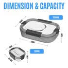 Stainless 2 Containers Lunch Box 