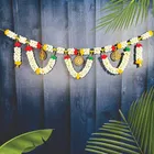 Mangal Bhavan Handmade Flower Colourful Bandhanwar Toran, 1 pc