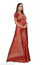 Banarasi Silk Zari Woven Saree for Women 