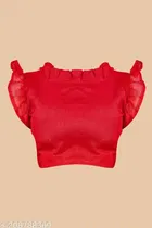 Vichitra Silk Solid Saree for Women 