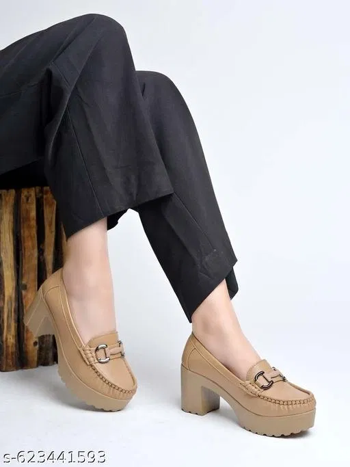 Shoetopia Loafers (Beige, IND-3)