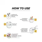 Plastic Vegetable and Fruit Chopper with 3 Stainless Steel Blade and Whisker Blade 