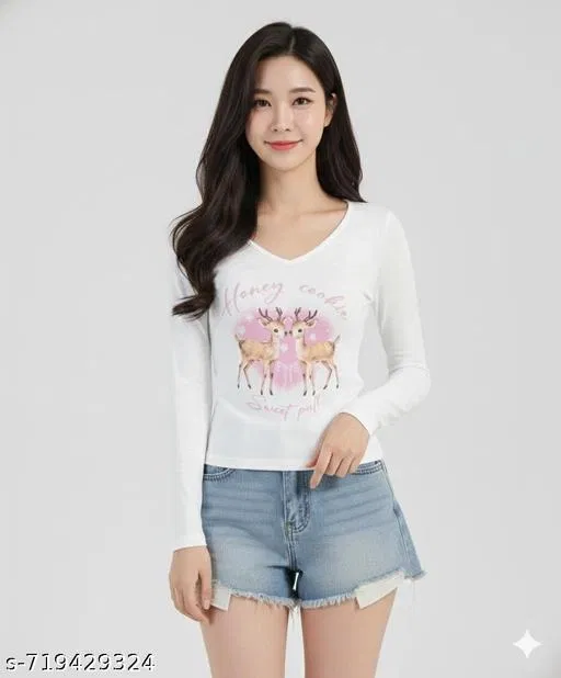Lycra Top for Women, White (XS)