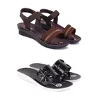 Combo of Flats with Sandals for Women 