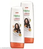 Nisha Almond & Olive Actives Hair Conditioner Bottle (180 ml, Pack of 2)