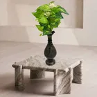Green Gallery White Jasmine Green Leaf Bunch 32x22cm