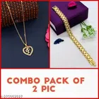 Alloy Pendant with Chain & Bracelet for Women 