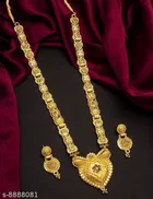 Alloy Necklace with Earrings for Women 