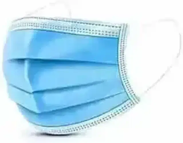 के कुडोस 3 Ply डिस्पोजेबल सर्जिकल फेस मास्क (पैक ऑफ़ 50)
