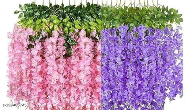 Plastic Artificial Flower (Multicolor, Pack of 12)