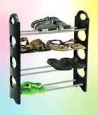 Plastic 4 Layer Shoe Rack 