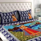 Cotton Queen Bedsheet with 2 Pillow Cover 
