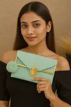 PU Solid Clutch for Women