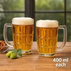 Afast Style Glass Beer mug, 400 ml  