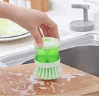 Kitchen Sink Brush with Soap Dispenser | Dish Cleaning Brush 