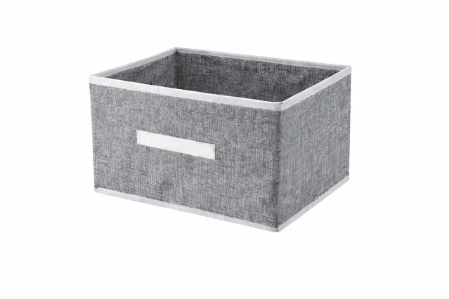 Craft Bazar Multipurpose Foldable Fabric Storage Box with Front Handle for Clothes, Wardrobe Books and Home Organization Pack of 1
