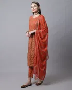 Cotton Embellished Kurta Set for Women 