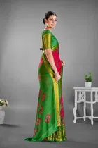 Moss Chiffon Printed Saree for Women 