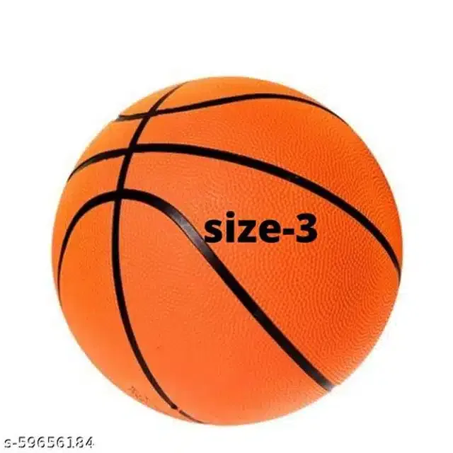 Rubber Basketball (Size 3, Multicolor)