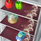 PVC Printed Fridge Top Cover with 3 Pcs Shelf Mats & Handle Cover 