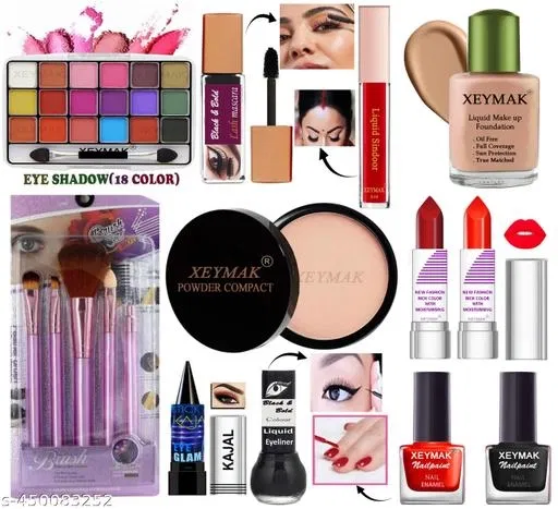 Face Makeup Combo, Multicolor, Set of 1