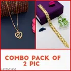 Alloy Pendant with Chain & Bracelet for Women 