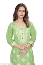 Cotton Embroidered Kurti for Women 