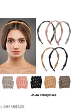 Plastic Hair Band for Women (Multicolor, Pack of 5)