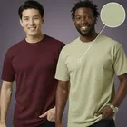 Polyester Round Neck T-shirt for Men, Multicolour, Pack of 2 