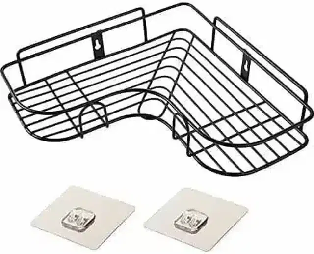 Pallavi Trading Multipurpose Kitchen Bathroom Corner Shelf Wall Mount Storage