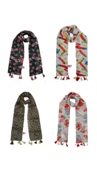 Chiffon Printed Scarves for Women & Girls 