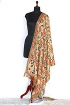 Art Silk Printed Dupatta for Women & Girls, Yellow 