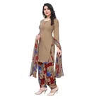 Crepe Floral Print Unstitched Suits Fabric for Women 