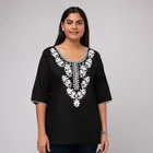 Cotton Embroidered Short Kurti for Women 