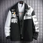 Fleece Printed Spread Collar Sweatshirt for Men 