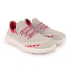 Casual Shoes for Women (Grey & Red, 5)