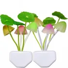 Mushroom Shape Automatic Off/On LED Magic Night Lights (Multicolor, Pack of 2)