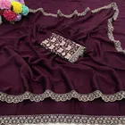 Chiffon Woven Design Saree for Women 