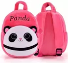 Pink Panda Velvet School Bag and Mini Portable Wet Wipes Tissue 2 Can for Cleaning Face Body 