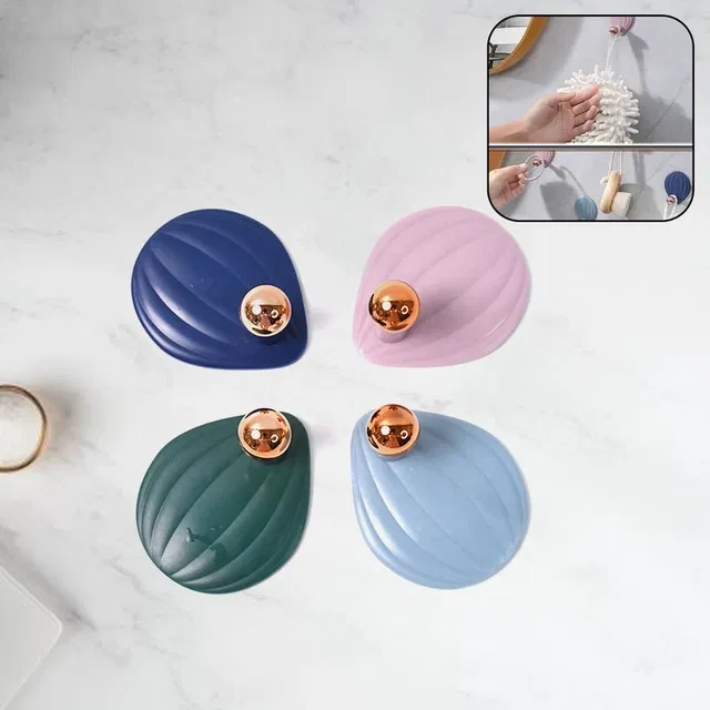 Adhesive sticky stylish hooks 4pc_ 18957