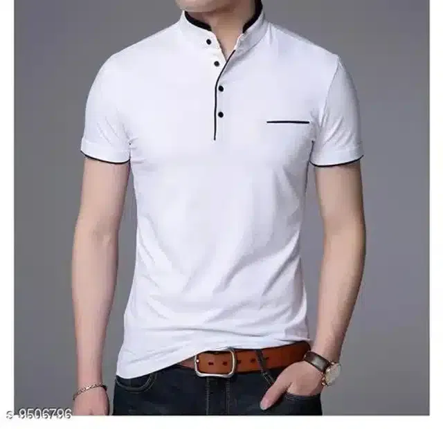 T-Shirt for Men (White, XL)