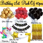 40 Pcs 7th Birthday Decoration kit for Kids, Multicolour, Set of 1