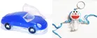 Plastic Car and Doremon LED Light Rakhi 