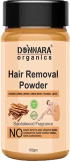 Donnara Organics Sandalwood Fragrance Painless Hair Removal Powder (150 g)