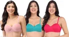 Cotton Blend Solid Padded Bra for Women 