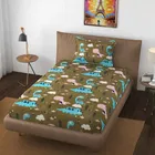 Microfiber Single Bedsheet with Single Pillow Cover 