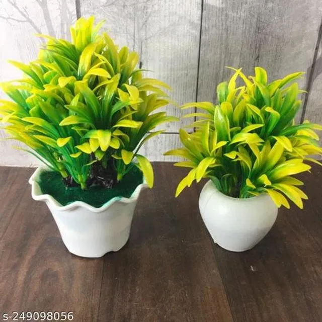 Plastic Artificial Flower (Multicolor, Pack of 2)