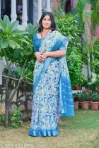 Floral Digital Print Saree for Women 