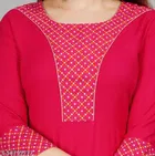 Anarkali Rayon Dyed Washed Kurti for Women 