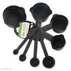 Plastic Measuring Cups & Spoons (Multicolor, Set of 8)